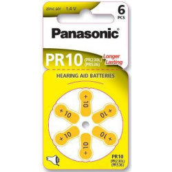 Panasonic Zinc-Air PR10 6-pack