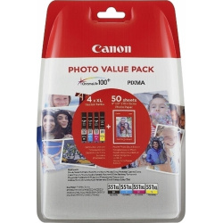 Canon CLI-551 XL C/M/Y/BK Photo Value Pack 