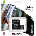 Kingston Canvas Plus microSDHC with adapter 64GB Class 10/UHS-I  SDCS/64GB