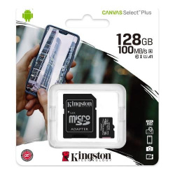 Kingston Canvas Plus microSDHC with adapter 128GB Class 10/UHS-I  SDCS/128GB
