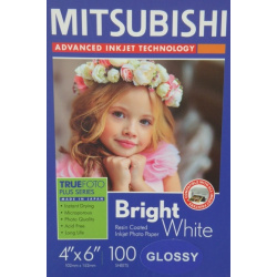 Mitsubishi RC Inkjet Photo Paper 4x6"/10,2x15,2cm Glossy 250 gsm (100 sheets)