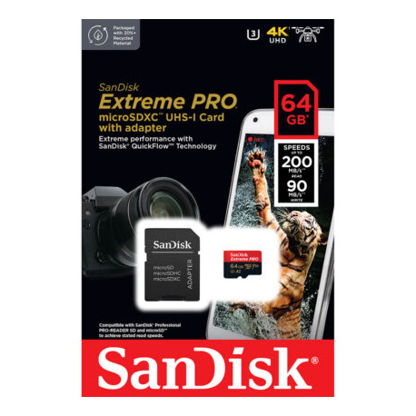 SanDisk microSDHC A1 100MB 64GB Extreme Pro