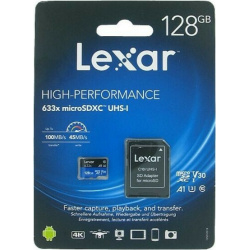 Lexar High-Performance 633x microSDXC 128GB Class 10