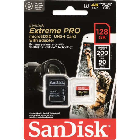 SanDisk microSDHC A1 200MB 128GB Extreme Pro