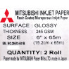 Mitsubishi Drylab Paper (BP) 15,2 cm x 65 mtr. Glossy