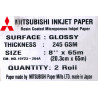 Mitsubishi Drylab Paper (BP) 20.3 cm x 65 mtr. Glossy