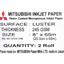 Mitsubishi Drylab 20.3 cm x 65 mtr. Lustre