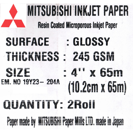 Mitsubishi Drylab  10,2 cm x 65 mtr. Glossy