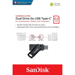 SanDisk Ultra Dual Drive Go 64 GB, USB-Stick
