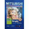 Mitsubishi RC Inkjet Photo Paper A4/21x29,7cm Lustre 255 gsm (20 sheets)