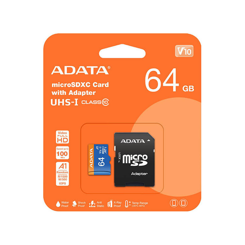 ADATA Micro SD 64GB class 10 + adapter
