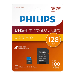 Philips Micro SDXC 128GB Class 10 UHS-I U3 incl. Adapter