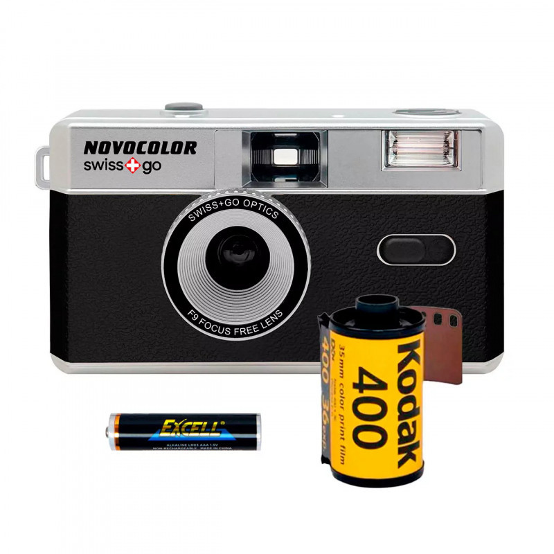 Novocolor Swiss+Go 35mm Analog Camera Black