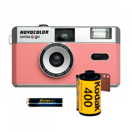 Novocolor Swiss+Go 35mm Analog Camera Pink