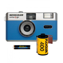 Novocolor Swiss+Go 35mm Analog Camera Blue