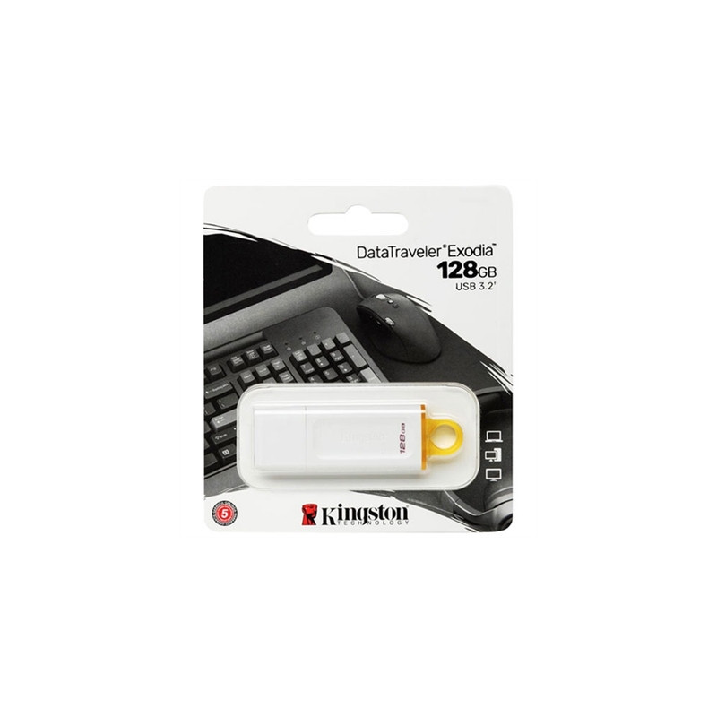 Kingston DataTraveler Exodia 128GB USB 3.0 white