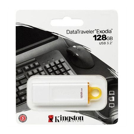 Kingston DataTraveler Exodia 128GB USB 3.0 white