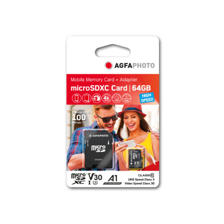 AgfaPhoto MicroSDXC 64GB High Speed Class 10