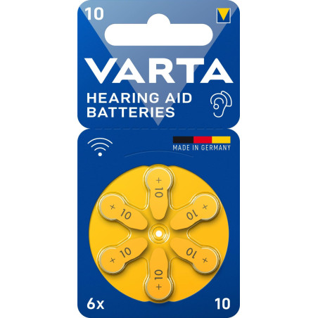 Varta Zinc-Air PR10 6-pack