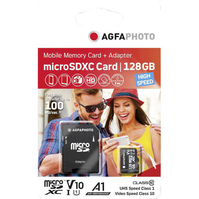 AgfaPhoto MicroSDXC 128GB High Speed Class 10