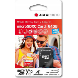 AgfaPhoto MicroSDXC 64GB High Speed Class 10