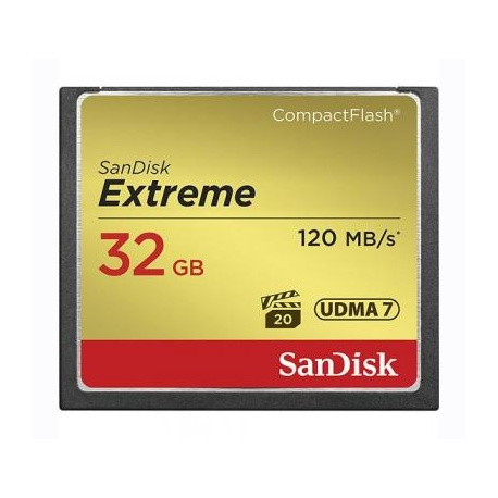 SanDisk Compact Flash Card 32 GB Extreme 120 MB/s