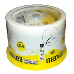 MAXELL CD-R 80 printable 50-pack cake box