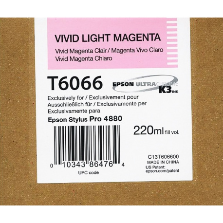 EPSON T 6066 VIVID  LIGHT MAGENTA
