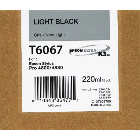 EPSON T 6067 LIGHT BLACK